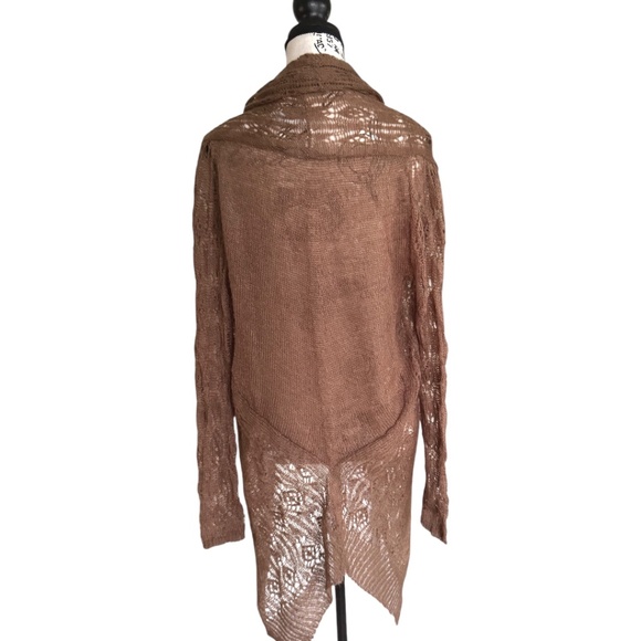 Kensie Open-Knit Waterfall Cardigan - Size Small (S) - Picture 4 of 6